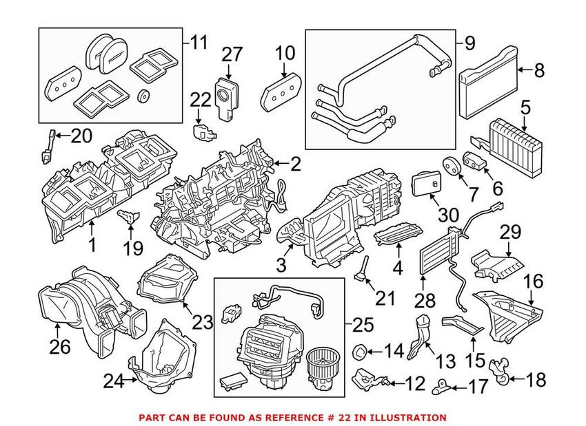 BMW HVAC Air Inlet Door Actuator 64119319037